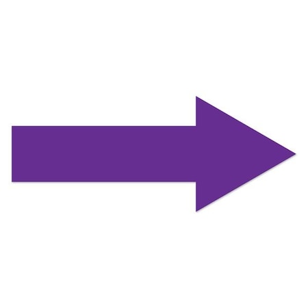 Ergomat 10inx4in Stem 2in DuraStripe Xtreme Arrows Purple, 36PK DSX-ARR-10-P-KIT